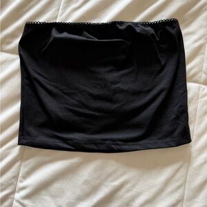 Black Tube Top and Mini Skirt